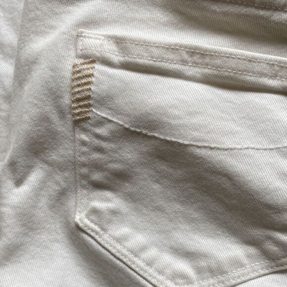 Paige Skyline Ankle Peg Stretch White Skinny Jeans Size 26 - Picture 13 of 16